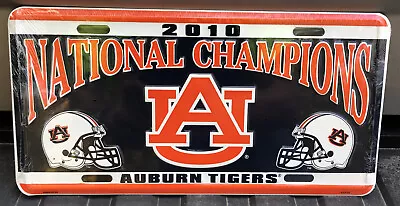 Auburn University Tigers 2010 National Champions License Plate Tag - New/sealed • $14.50