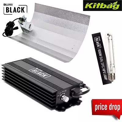 GROW TENT LIGHT 600W COMPLETE KIT HYDROPONICS Dimmable Digital 250w 400w Hps • £69.99