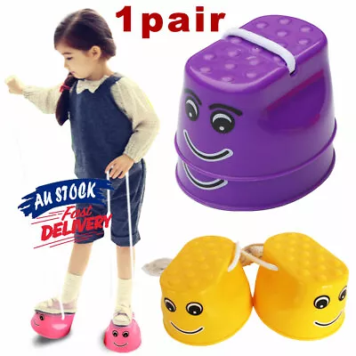 $9.55 • Buy 2Pcs Stilts Outdoor Sport Toy For Children Jump Jumping Stilt Walker Walk Fun