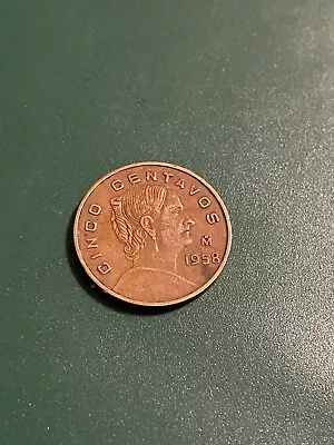 1958 Mexico Cinco Centavos Coin • $1