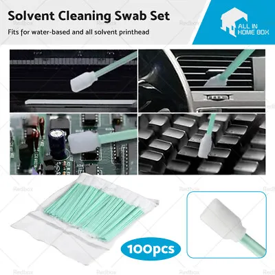 $18.69 • Buy 100X Solvent Cleaning Swabs Sponge Cleaner For Epson Mutoh Mimaki Roland Printer