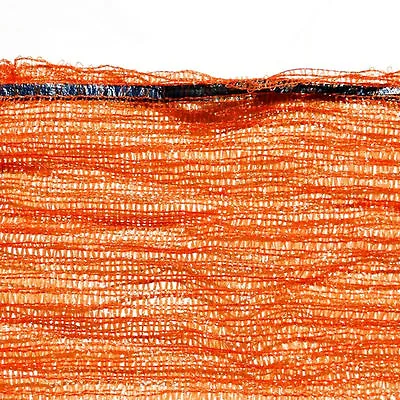Orange Strong Net Woven Sacks Mesh Bags Logs Kindling Wood Log Vegetables 42x60 • £15.05