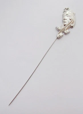 £17.50 • Buy BN Vintage 1980's Silver-Tone Edwardian Style Tretchikoff Lady Design Hat Pin