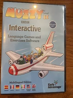 Muzzy Level II Interactive Language Games And Exercises Software 8 CD Set NEW • $75