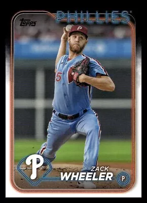 (10) 2024 Topps Series 1 ZACK WHEELER Base Card Lot (x10) Phillies #262 • $1.49