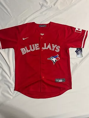 Vladimir Guerrero Jr #27 Toronto Blue Jays Red Jersey Mens Medium Stitched New • $50