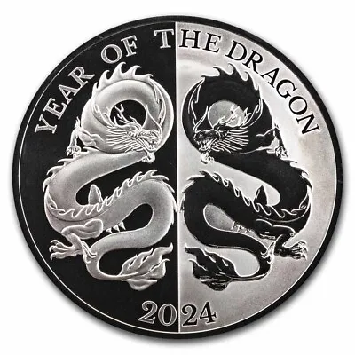 2024 Tokelau 1 Oz Silver Proof Year Of The Dragon Mirror Dragon • $143.58