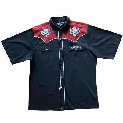 Motorhead Dragonfly XXL 2003 Rare Embroidered Warpig Button T Shirt Lemmy • $325