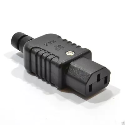 Heavy Duty Rewireable IEC C13 Female Inline Socket Plug 10A 250V [007753] • £4.01