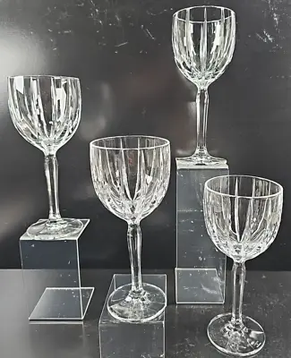 4 Waterford Crystal Omega All Purpose Wine Glasses Set Marquis Clear Cut Bar Lot • $89.67