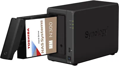 Synology DS723+ 20TB 2 Bay Desktop NAS Solution Installed With 2 X 10TB TOSHIBA • £829.99
