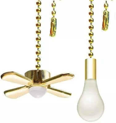 Ceiling Fan Pull Chain Ornaments Extension Chains With Decorative Light Bulb And • $11.82