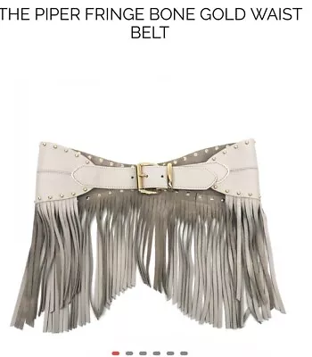 THE PIPER FRINGE BONE GOLD WAIST BELT  NWT. Retail $269 SOLD OUT • $79
