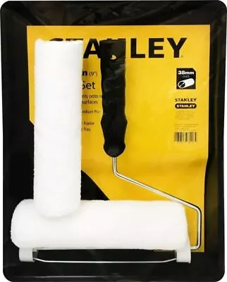 Stanley Paint Roller And Tray Set Sleeve DIY Home Painting Decorating • £7.99