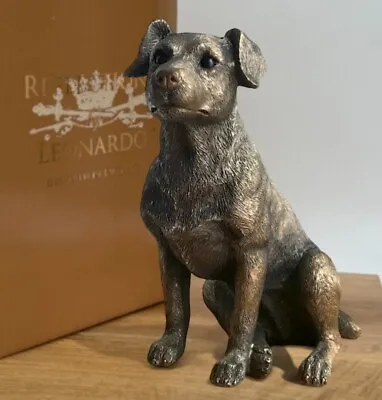 Jack Russell Terrier Ornament Leonardo Bronzed Range Figurine Quality Gift Box • £19.95