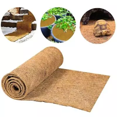 Natural Coconut Palm Fiber Mulch Mat For DIY Garden Decor Floor Door • £6.94