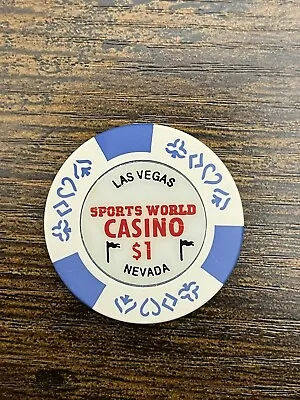 Sports World Casino Las Vegas $1 Casino Chip • £14.99