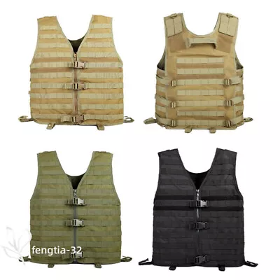 Tactical MOLLE PALS Modular Adjustable Lightweight Heavy Hunting Training Vest • $41.37