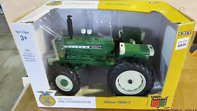 NICE ERTL OLIVER 1950-T 4wd DIE CAST 1/16th SCALE TOY TRACTOR Mint In Box NR! • $23.50