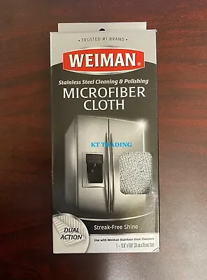 Weiman MICROFIBER CLOTH Stainless Steel Appliance Streak-Free Cleaning Polishing • $12.95