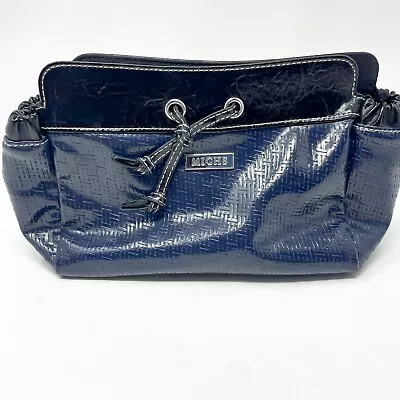 MICHE Petite Shell  Jean  Navy Faux Leather High Gloss Chic Retired Shell • $10