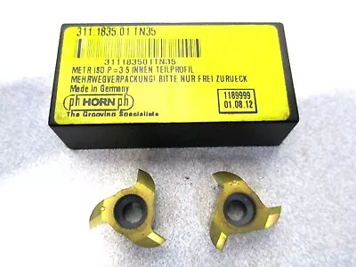 Horn (311.1835.01) M311 7-8 TPI Internal Thread Milling Insert - Lot Of 2 • $34.95