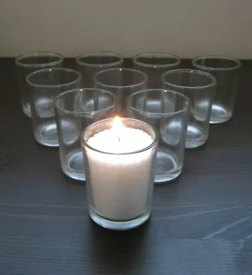 £4.99 • Buy 6PK Clear Glass Tea Light Votive Holders Candle Gift Wedding Xmas Table Favour