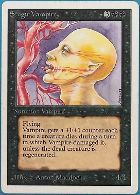 Sengir Vampire Unlimited PLD Black Uncommon MAGIC MTG CARD (ID# 458789) ABUGames • $19.75