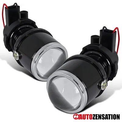 2X 12V White Clear Projector Bumper Fog Lights Driving Lamps Kit W/ Brackets • $26.09