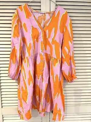 $151.80 • Buy Lovely GORMAN “Orangina” Cotton Dress -  Size 14