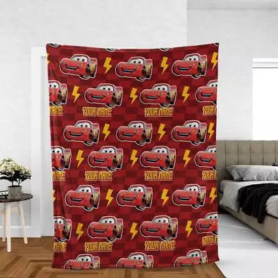 Personalized Lightning McQueen Cars Movie Fans Gift Blanket • $52.20