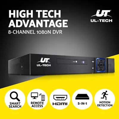 UL-tech CCTV Security Camera System 8CH DVR 1080P 5in1 Recorder Surveillance • $69.95