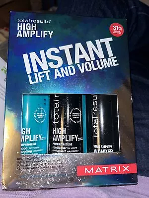 MATRIX TOTAL RESULTS HIGH AMPLIFY SHAMPOO & CONDITIONER & Wonder Boost SET • $39