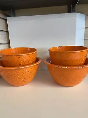 Zak Designs Confetti 4  Mixing Bowls Set Melamine Orange Bowl Set • $14.85