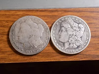 Morgan Silver Dollar Lot 1898 S Key Date And 1899 O • $46
