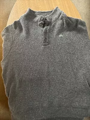 Lacoste Jumper XXL Size 8 Grey Men’s • £0.99