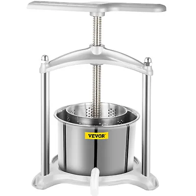 VEVOR Fruit Wine Press Juice Press For Cider Vegetables Cheese Tinctures 3 L • £62.39