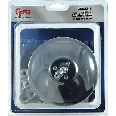 Grote 28033-5 Mirror 5 Inch Stainles Steel Round Clampon Stack&Spot Assembly • $31.99