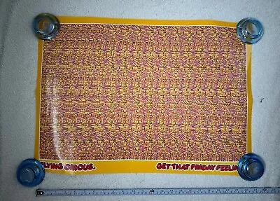 Vintage Cadbury Crunchie Rollercoaster & Magic Circus Poster Original Magic Eye • £1