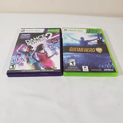 Xbox 360 Dance Central 2/Guitar Hero Live Bundle. Used • $7.27