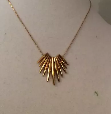 $145 Michael Kors Tribal Necklace Gold D8 • $54.99