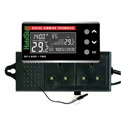 HabiStat Digital Reptile Thermostat - All Models - High Range Dimming 600W • £59.97