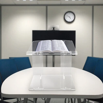 $72.20 • Buy 35*30*31cm Portable Acrylic Plexiglass Podium Pulpit Lectern Clear Lucite New 