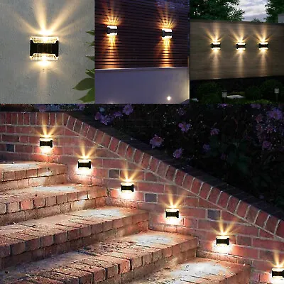 Outdoor Solar LED Deck Lights Garden Path Patio Pathway Stairs Step Fence Lamp • $13.95