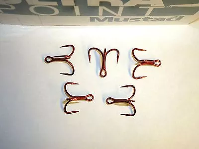 25 Mustad KVD-Elite RED Triple-Grip 1X Treble Hooks Size 6 TG76NP-RB UltraPoint  • $18