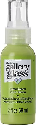 FolkArt Gallery Glass Paint 2oz-Lime Green • £12.48