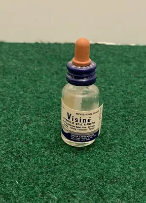 Visine Sterile Eye Drops Glass Bottle With Rubber Dropper-Professional Sample • $30