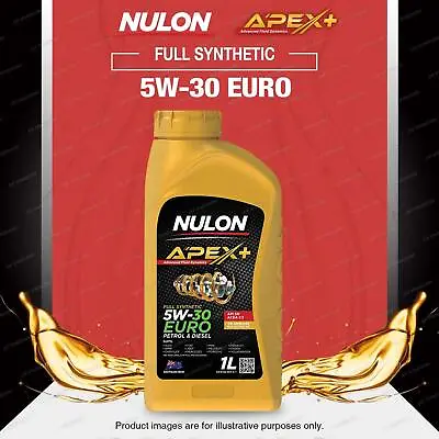 Nulon Full Synthetic APEX+ 5W-30 EURO Engine Oil 1L EURO5W30 Upgrade APX5W30C3 • $29.57