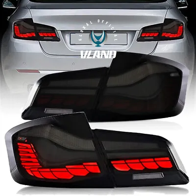 Vland GST Tail Lights For 2010-2017 BMW 5-Series F10 F18 Smoked Rear Brake Lamps • $279.99