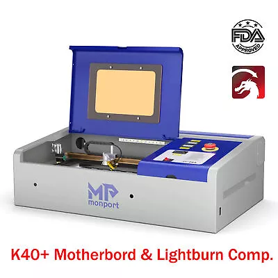 Monport LightBurn 40W 12 X 8  CO2 Laser Engraver Marker Engraving Machine K40+ • $449